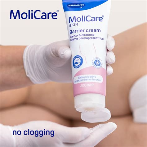 Molicare Incontinence Skin Barrier Cream Protective Formula 200ml