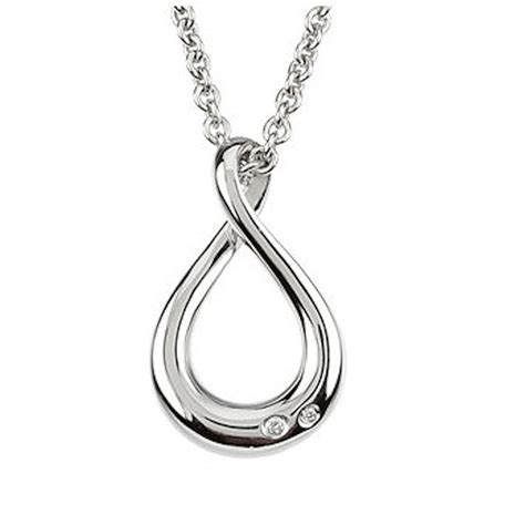 Diamond & Sterling Silver Necklace | Princess Jewelry