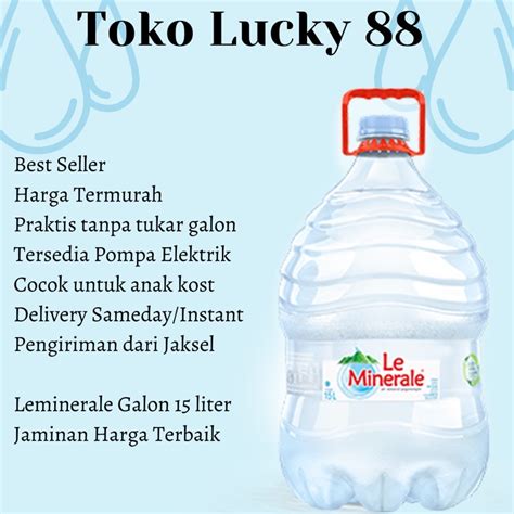 Jual Air Mineral Kemasan Galon Leminerale Liter Sekali Pakai Le