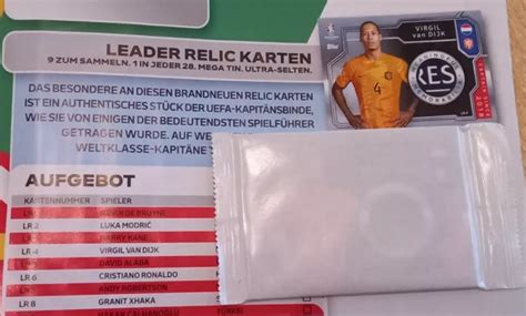 TOPPS MATCH ATTAX UEFA Euro 2024 EM 2024 Leader Relic Karte Virgil Van