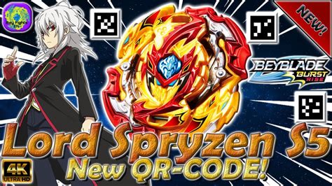 New Lord Spryzen S5 Qr Code Beyblade Burst Rise Youtube