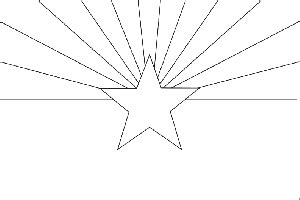 Arizona State Flag Coloring Page