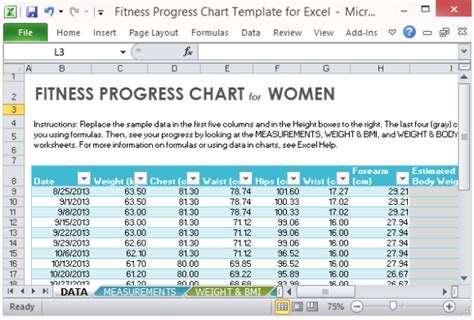 Bmi weight tracker chart excel template - ressforlife