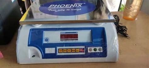 Phoenix Abs Plastic Table Top Weighing Scale With Led Indicator Size