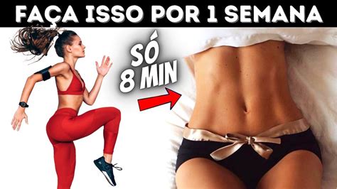 8 Min Abdominais Em PÉ Para Perder Barriga Em 1 Semana Abdominal Em