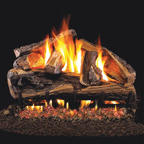 18 Rugged Split Oak Vented Log Set G46 Ansi Certified Burner