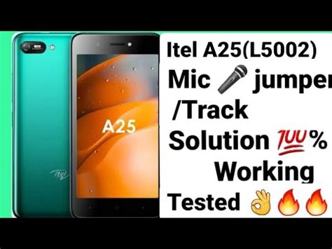 Itel A25 L5002 Mic Jumper Track Ways Problem Solution YouTube