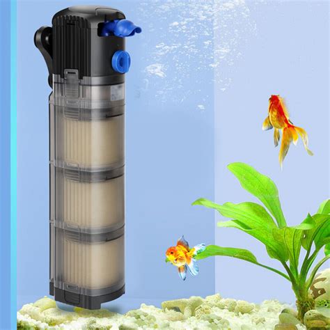 Aquarium Innenfilter Kompakt Filter Schwammfilter Aquarien 500 1500L H