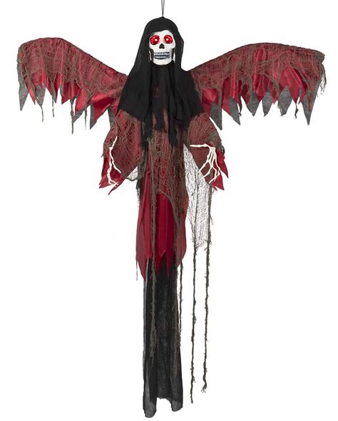 H Ngedekoration Flying Red Reaper Cm Halloween Mit