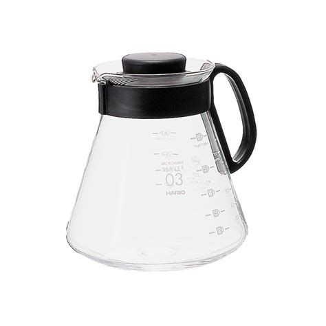 Hario V60 Glass Range Coffee Server Pour Over Carafe Microwave Safe 800ml Black Weee