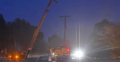 Person Hospitalised After Car Hits Power Pole In Napoleons The Courier Ballarat Vic