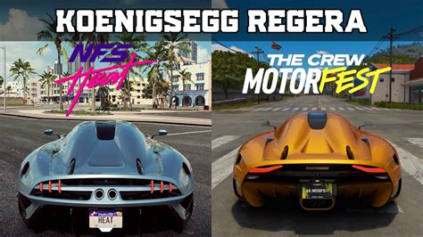 Koenigsegg Regera Need For Speed Heat Vs The Crew Motorfest Youtube