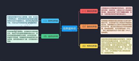 培养基种类思维导图编号p6844454 Treemind树图