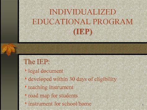 Individualized Educational Program Iep The Iep 8 Legal