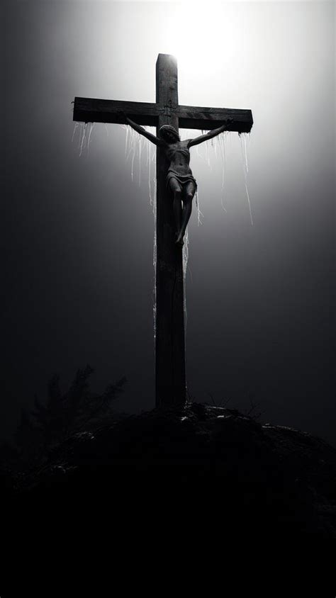 Jesus cross monochrome crucifix symbol. | Free Photo - rawpixel