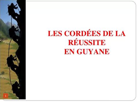 Ppt Les Cord Es De La R Ussite En Guyane Powerpoint Presentation