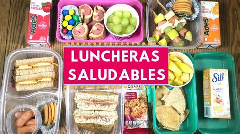 5 Ideas de Lunch saludables y fÃciles Back to school Lunch Cocina