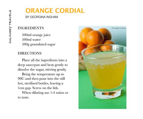 Orange Cordial Recipe Uk Besto Blog