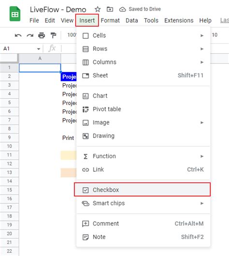 How To Add A Check Box In Google Sheets LiveFlow