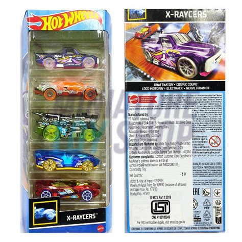 Hot Wheels 2024 5 Pack X Raycers Set 1 Miniature Toy Shop