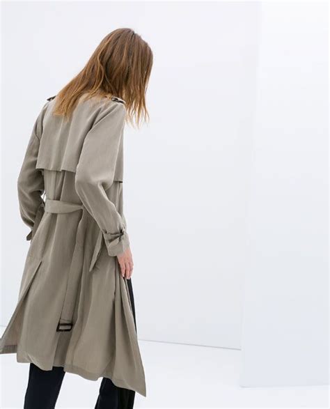 Zara Short Flowing Trench Coat Tradingbasis