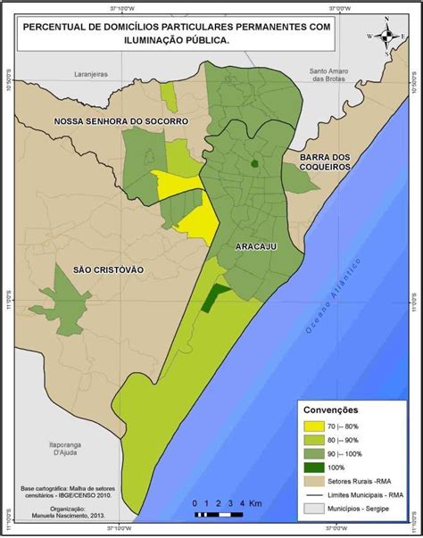 Região Metropolitana De Aracaju Sepercentual De Domicílios