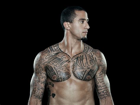 Colin Kaepernick Chest Tattoo