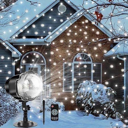 Amazon Somktn Christmas Snowfall Light Projector Outdoor Snow