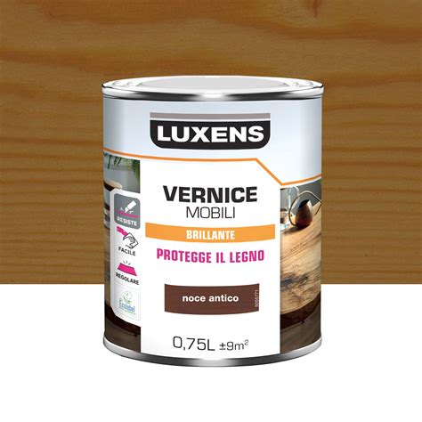 Vernice per legno LUXENS noce antico lucido 0.75 lt | Leroy Merlin