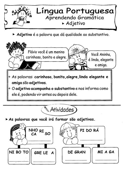 Compartilhando Ideias Adjetivos 5º Ano