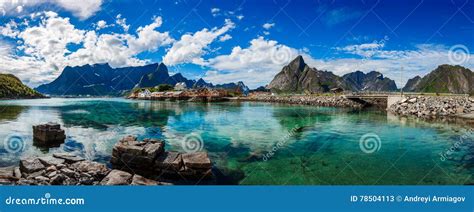 Isole Dell Arcipelago Di Lofoten Di Panorama Immagine Stock Immagine