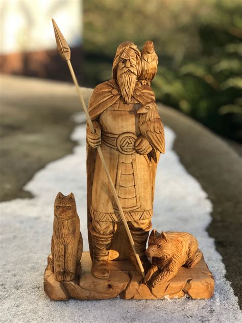 Odin La Estatua De Odin Dios N Rdico Dios Escandinavo Odin Etsy