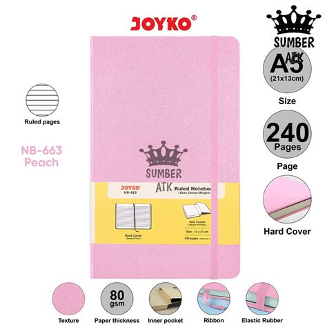 Jual Notebook Buku Tulis Catatan Diary Agenda Joyko Hard Cover NB 663