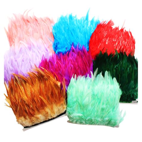 10 Meter Chicken Rooster Tail Feathers Trims 10 15cm 4 6inch Strip For