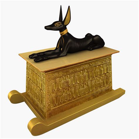 3d Model Of Anubis Sarcophagus