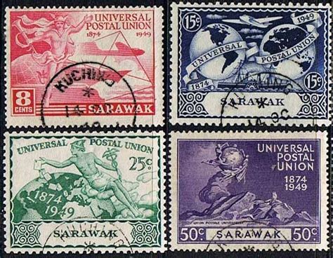 Sarawak Stamps Universal Postal Union Set Fine Used