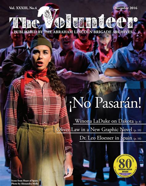 The Volunteer December 2016 With Graphic Novel By Abraham Lincoln