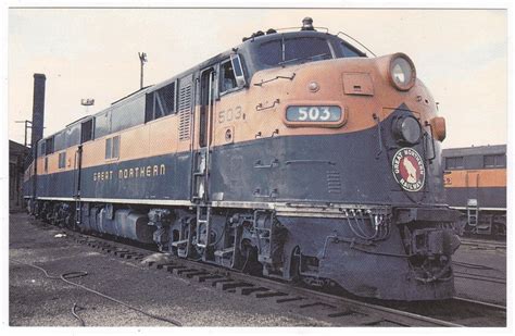 Great Northern EMD E7 Passenger Train Diesel Locomotive Postcard – TulipStuff