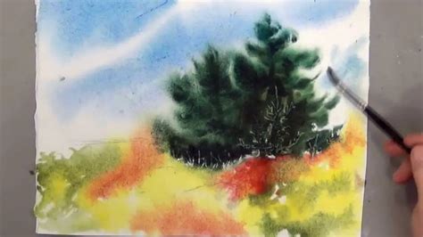 David R Smith Watercolor Mist Video Demonstration PaintingTube