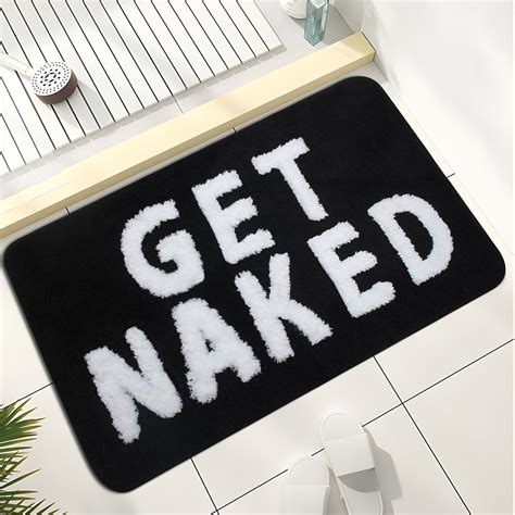 Amazon Get Naked Bath Mat Bathroom Rugs Non Slip Microfiber