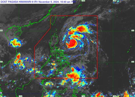 Signal No Up Over Luzon Areas As Marce Intensifies Into A Typhoon