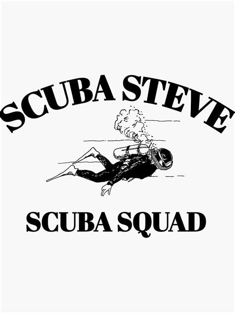 SCUBA STEVE SCUBA SQUAD Sticker For Sale By Medfartas07 Redbubble