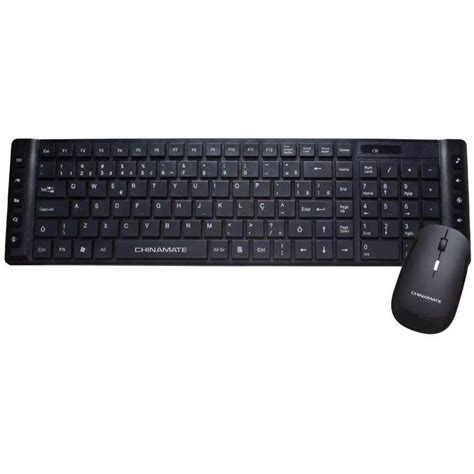 Combo Teclado Mouse Wireless Cm Chinamate Seven Byte Inform Tica