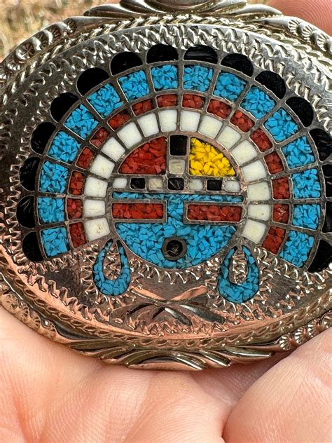 Vintage Zuni Sun Face Belt Buckle Zuni Belt Buckle Etsy