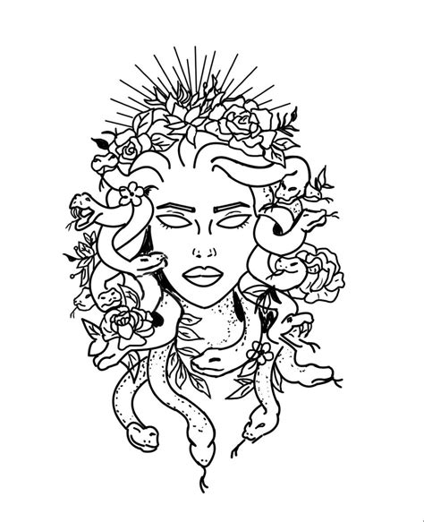 Adempiere Ritratto Assistere medusa lineart - cadenceriding.org