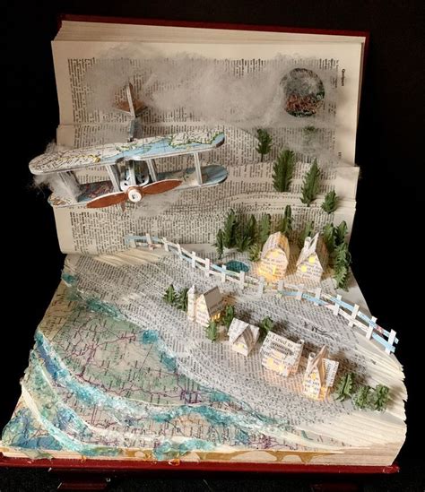 Altered Book Diorama By Dawn Morehead Old Book Art Altered Book Art