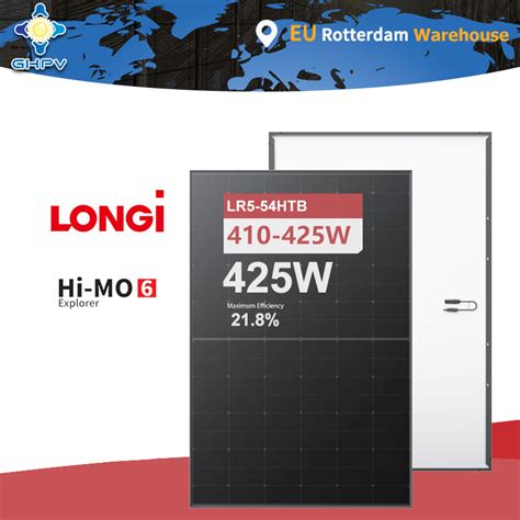 Longi Hi Mo 6 Lr5 54htb All Black Hot Sale 405W 410W 415W 420W 425W