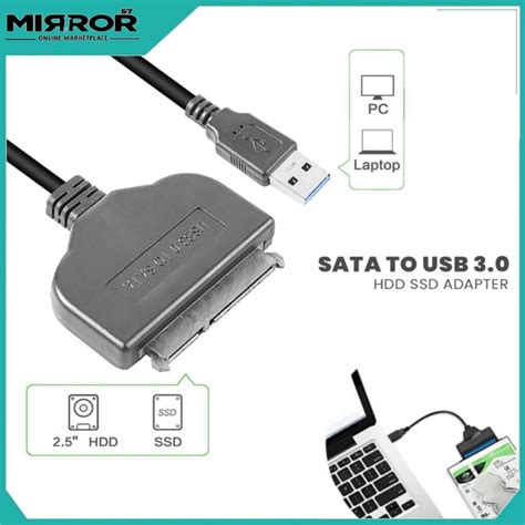 Jual Kabel Konektor SATA To USB 3 0 HDD SSD Adapter 2 5 Inch Shopee