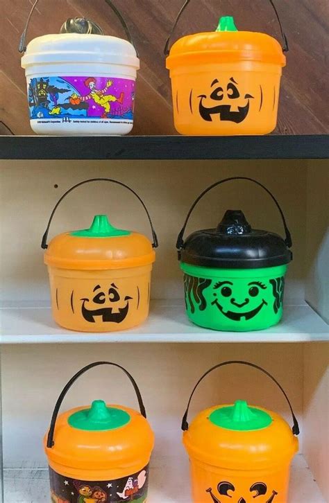 Six Vintage McDonalds Happy Meal Halloween Pails Buckets | #2023075568