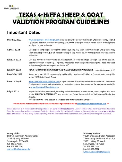 Fillable Online Sheepandgoatvalidation Tamu Sheep And Goat Validation